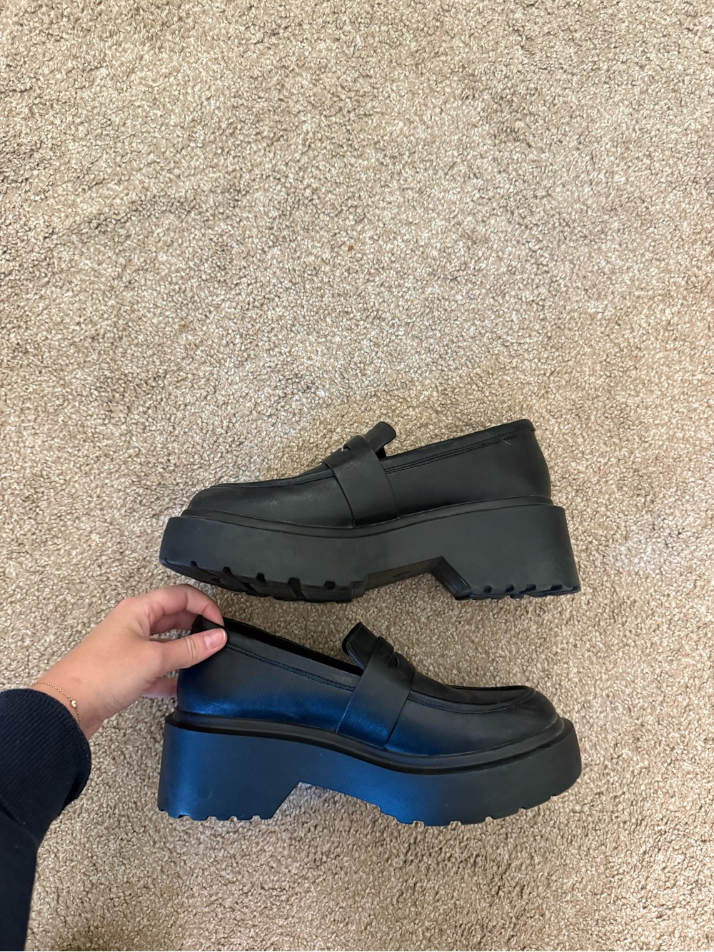 wild fable Black Chunky Platform Loafers